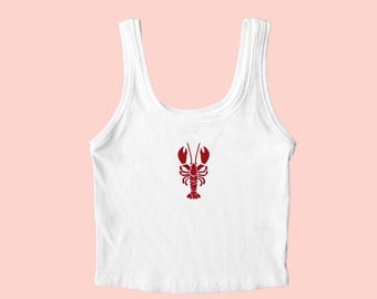 タンクトップ stein - KOTONA lobster tee Rocket Lobster' Cabana Shirt (Organic Cotton Terry Cloth