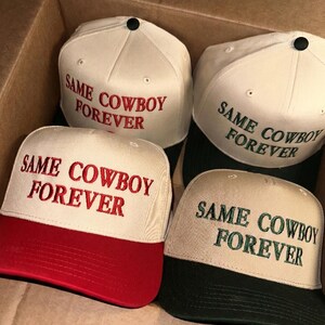 Gorra de béisbol "El mismo vaquero para siempre", gorra de despedida de soltera, gorra de novia, novia campestre, regalo de despedida de soltera imagen 5