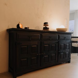 Kommode Holz - Kommode antik - Vintage Kommode Eiche - Kommode alt aus Holz (Altholz) dunkel - Kommode dunkles Holz