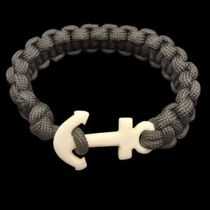 Bone Anchor paracord bracelet, Nautical Men gift