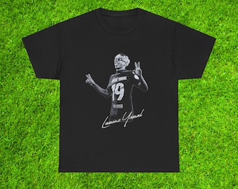 Lamine Yamal T-shirt FC Barcelone Espagne Fan de football cadeau Wonderkid Football Tee Euro 2024 graphique Streetwear vêtements Barca Merch art vintage