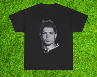 T-shirt Cristiano Ronaldo CR7 Manchester United Real Madrid Juventus Al-Nassr Portugal Fan de football cadeau Tee shirt légende du football Streetwear noir