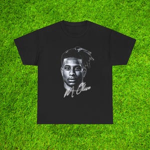 Koszulka Michaela Olise'a Bayern Monachium Crystal Palace Francja Piłka nożna Prezent dla kibica Koszulka z legendą futbolu Odzież uliczna Bundesliga Merch Koszulka artystyczna
