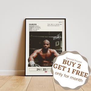Daniel Dubois Poster, Boxing Poster, Daniel Dubois Print, Daniel Dubois Fan Gifts, Boxing Legend