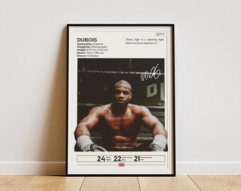 Daniel Dubois Poster, Boxing Poster, Daniel Dubois Print, Daniel Dubois Fan Gifts, Boxing Legend
