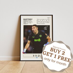Emiliano Martinez Poster, Emiliano Martinez Print, Argentina Football Player Poster, Soccer Poster, Football Gifts, Soccer Wall Art