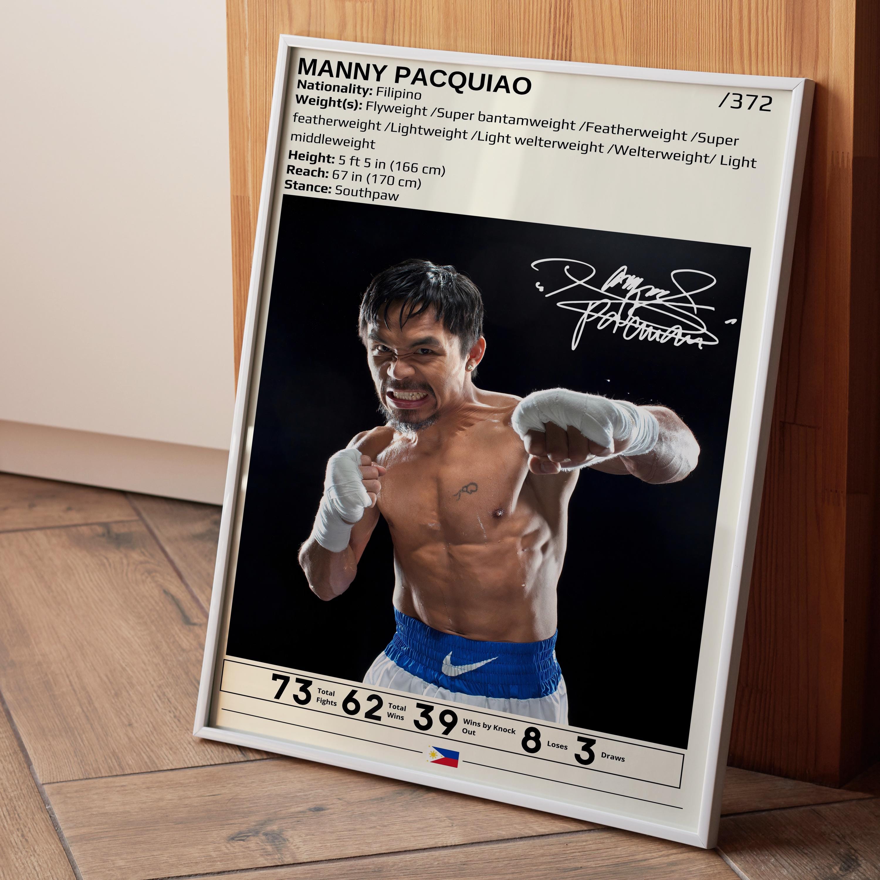 Manny Pacquiao Poster, Manny Pacquiao Print, Boxing Wall Art
