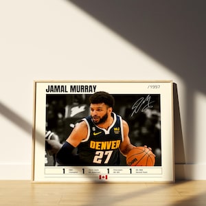 Jamal Murray Poster, Jamal Murray Print, Basketball Wall Art, Basketball Poster, Jamal Murray Fan Gifts, Basketball Legend