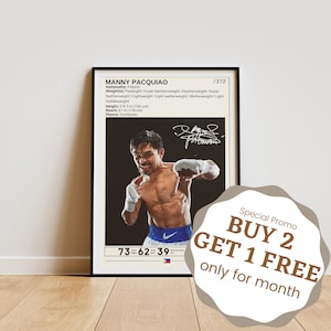 Manny Pacquiao Poster, Manny Pacquiao Print, Boxing Wall Art, Boxing Legend, Boxing Poster, Manny Pacquiao Fan Gifts