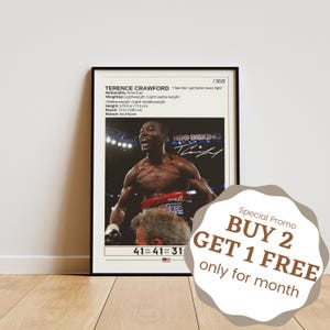 Terence Crawford Poster, Boxing Poster, Boxing Wall Art, Terence Crawford Print, Boxing Legend, Terence Crawford Fan Gifts