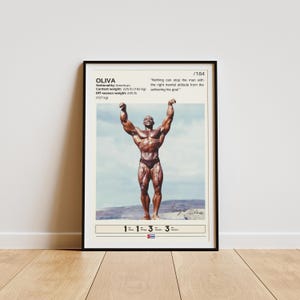 Sergio Oliva Poster, Sergio Oliva Print, Bodybuilding Posters, Gym Wall Art, Oliva Fan Gifts, Motivational Posters, Bodybuilding Legend