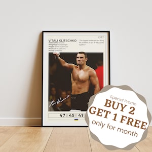 Vitali Klitschko Poster, Vitali Klitschko Print, Boxing Wall Art, Boxing Legend, Boxing Poster, Vitali Klitschko Fan Gifts