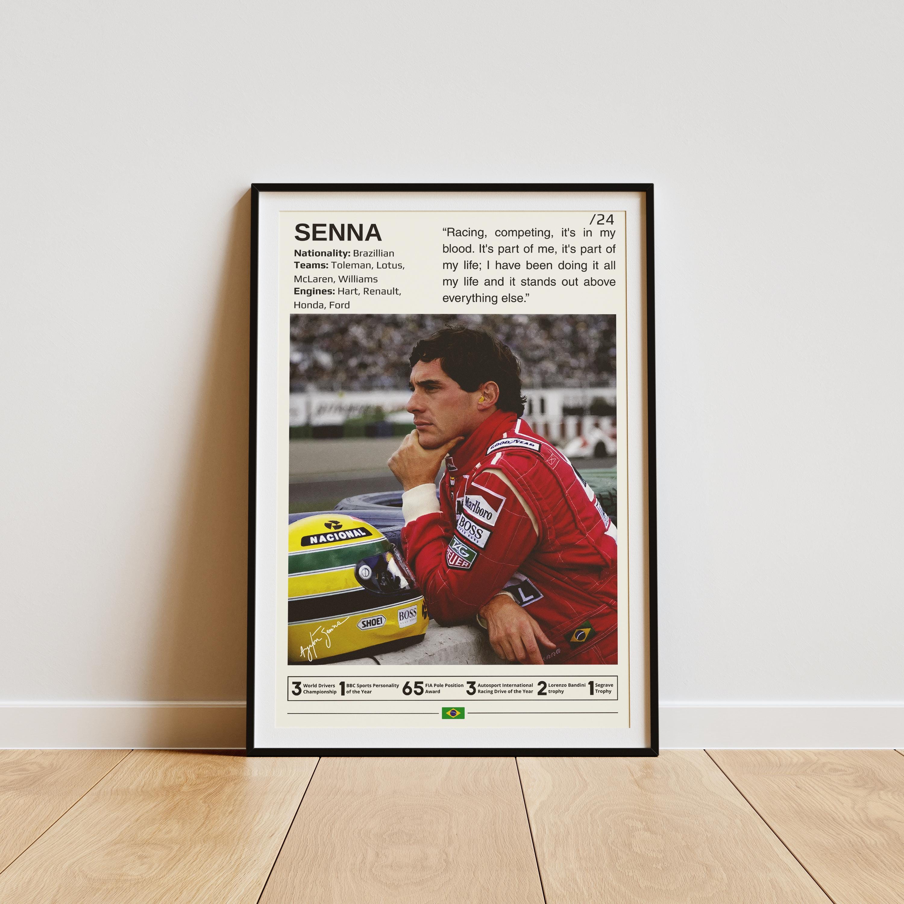 Ayrton senna poster - Etsy 日本