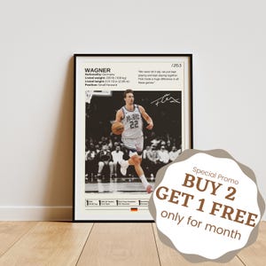 Franz Wagner Poster, Franz Wagner Print, Franz Wagner Fan Gifts, Basketball Legend, Basketball Poster, Basketball Wall Art
