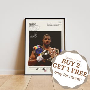 Daniel Dubois Poster, Daniel Dubois Print, Boxing Poster, Daniel Dubois Fan Gifts, Boxing Wall Art, Boxing Legend