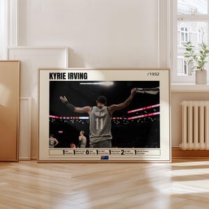 Kyrie Irving Poster, Kyrie Irving Print, Basketball Poster, Basketball Wall Art, Kyrie Irving Fan Gifts, Basketball Legend