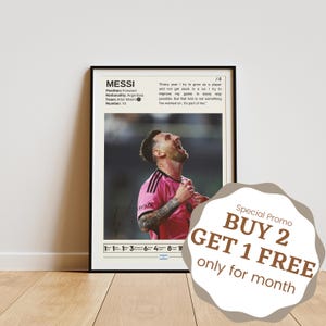 Lionel Messi-poster, voetbalposter, Messi-print, voetbalkunst aan de muur, voetballegende, cadeaus Messi-fan