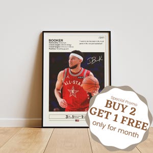 Devin Booker Poster, Devin Booker Print, Basketball Poster, Devin Booker Fan Gifts, Basketball Wall Art, Basketball Legend