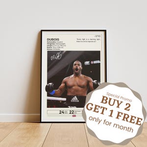 Daniel Dubois Poster, Boxing Wall Art, Daniel Dubois Print, Boxing Poster, Daniel Dubois Fan Gifts, Boxing Legend