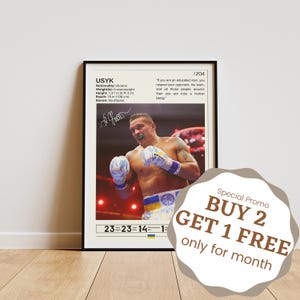Oleksandr Usyk Poster, Oleksandr Usyk Print, Oleksandr Usyk Fan Gifts, Boxing Poster, Boxing Wall Art, Boxing Legend
