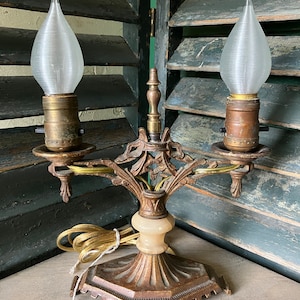 antique table lamp, new electric