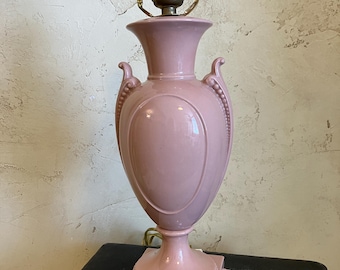 Vintage Pink Ceramic Lamp