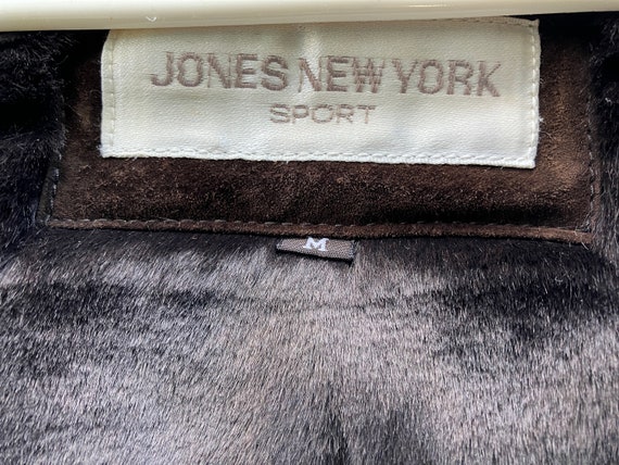 Vintage leather Jones of New York women's jacket,… - image 8