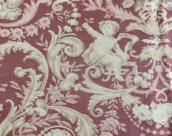 Upholstery fabric, sphinx, rococo, made in England, Beaumont and Fletcher, shabby chic