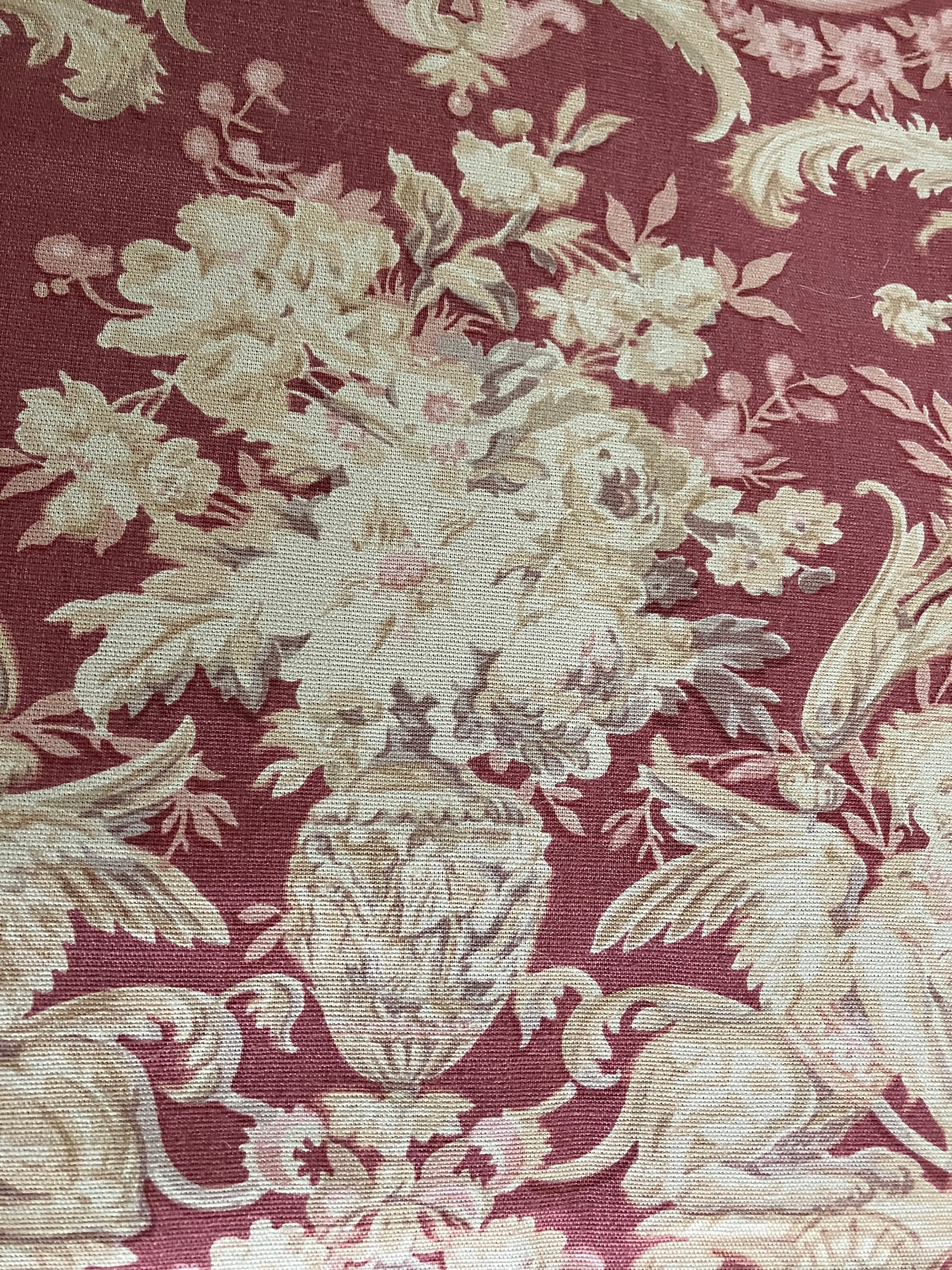 Authentic Rococo Textiles Upholstery Fabric, Sphinx, Rococo, Made in England, Beaumont and ...