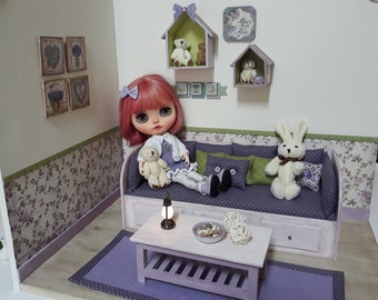 SOLD Blythe diorama  , blythe room-box OOAK photo display