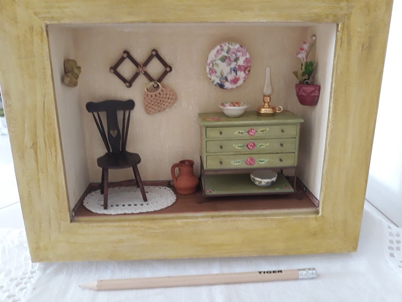 Dollhouse Miniature Shadow Box / Roombox / Narrow Box / 3D Etsy