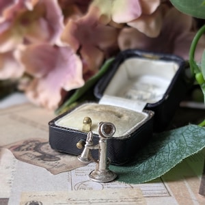 Vintage Silver Telephone Candlestick Charm