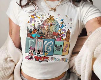 Camiseta de Mickey y sus amigos de Epcot Center, camiseta para bebé desde 1982, Disney World Tour Around the World, regalo para viaje familiar