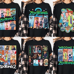 Paquete de pegatinas de personajes lindos (PNG), descarga digital instantánea de Zootopia 2.