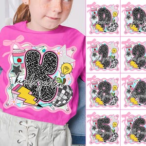 Teacher Bright Bundle Png, Back To School Png, Teacher Aesthetic Png, First Day of School Designs Png, Kindergarten to Eight Grade Png