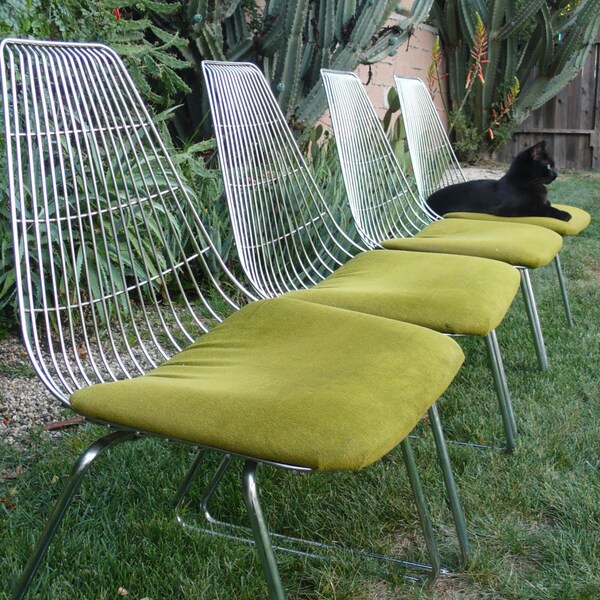 Mid Century Modern Chrome Chairs