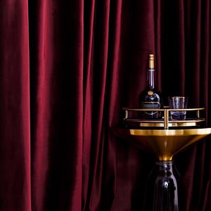 Pair of Luxury Wine Red/Burgundy Velvet Curtains - Dark Maroon Custom Drapes for Living Room & Bedroom | Designer Window Panels