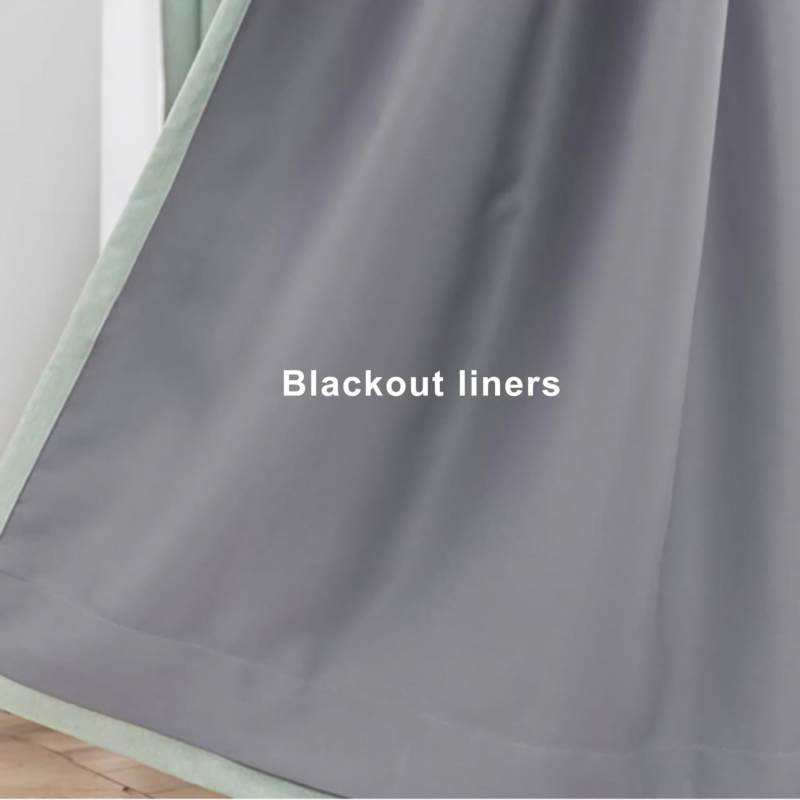 Add Cotton Blend/ Blackout Curtain Liners - Privacy Protection Layer