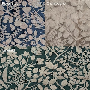 Patterned Fabric Samples - Curtain Swatches for Custom Drapes - Decorative Textile Samples