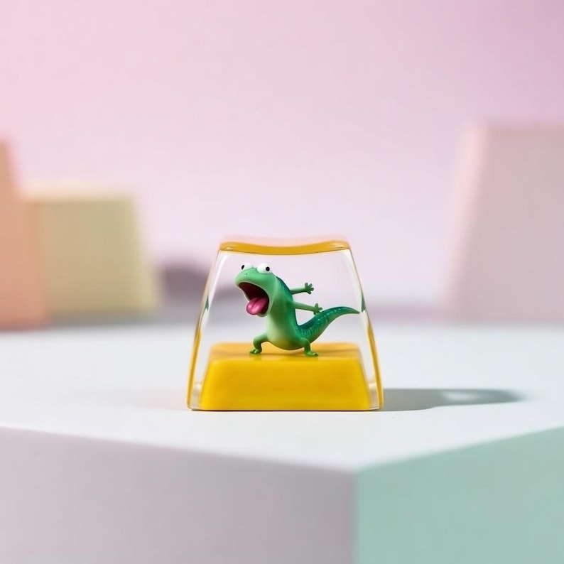 Lizard Keycaps Tom Lizard Hoppers Keycap, Movie Artisan Resin Keycap, Cute Funny ...