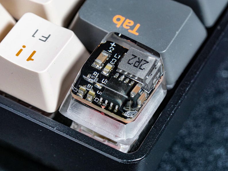 Circuit Board Resin Artisan Keycap Set, Transparent Keycap for Cherry MX Mechanical Keyboards, Custom Gaming Keycap Gift for Tech Lovers image 7