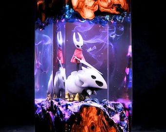 Silksong Hornet-harslamp, handgemaakte holle ridder Silksong-figuur, pc-decorlamp, handgemaakt gamercadeau, Halloween- en kerstdecorlicht