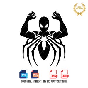 Spider-Man Svg, Spider Man Silhouette, Spider-Man Clipart, Spiderman Png, Svg and Png files, Digital Download