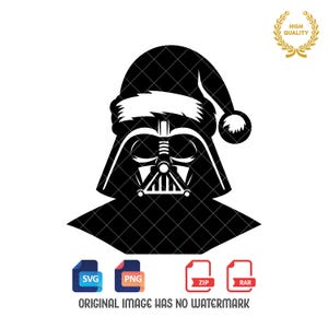 Darth Vader Svg, Star Wars Svg, Star Wars Christmas Svg, Darth Vader Clipart, Darth Vader Silhouette, Svg and Png files
