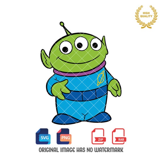 Toy Story Alien Svg Png, Alien Clipart, Cute Alien Svg, Svg and