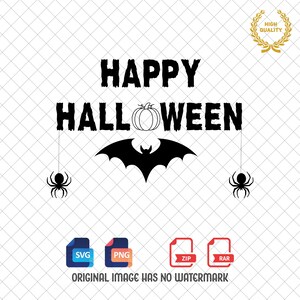Happy Halloween SVG: Spooky Season Design (Digital Download)