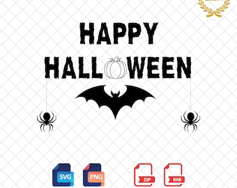 Happy Halloween SVG: Spooky Season Design (Digital Download)