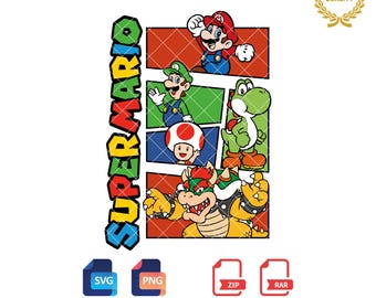 Clipart di Super Mario: file SVG e PNG di Mario Bros.