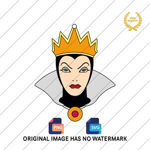 Evil Queen SVG PNG: Snow White Clipart (Digital Download)