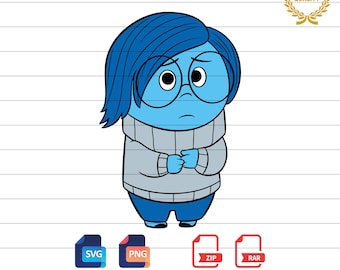 May include: A blue cartoon character with a sad expression, wearing glasses and a grey sweater. The character has blue hair and is standing with their arms crossed. The image includes the text "ORIGINAL IMAGE HAS NO WATERMARK".